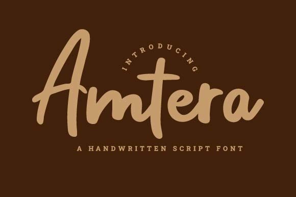 Amtera: The Bold Casual Handwritten Font for Modern Marketing