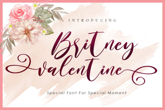 Britney Valentine: A Modern Handwritten Font for Creative Branding