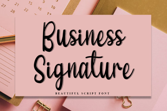 Business Signature: The Elegant Script Font for Your Creative Products
