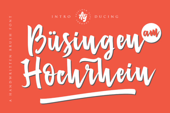 Busingen Am Hochrhein: A Beautiful Handwritten Font for Business Brands