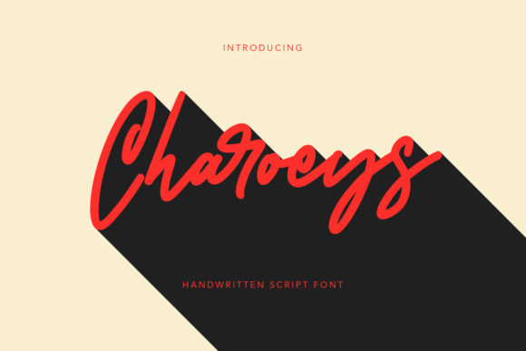 Charoeys: A Flowing Handwritten Font for Editorial Stories