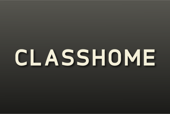 Classhome: The Minimalist Sans Serif Font for Modern Makers