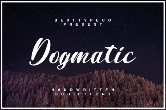 Dogmatic: The Elegant Handwritten Font for Crafters and Product Makers