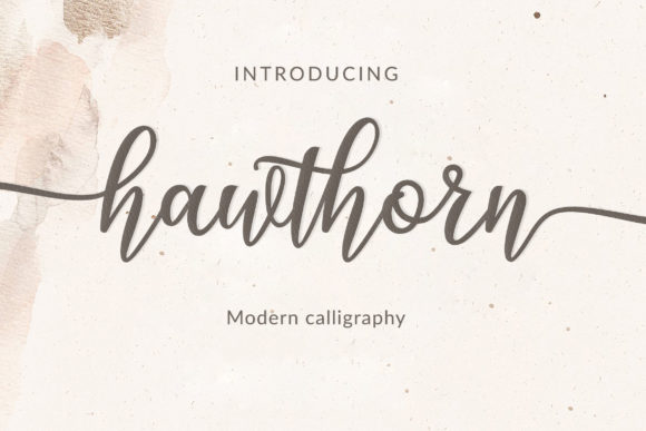 Hawthorn: A Beautiful Script Font for Editorial Design