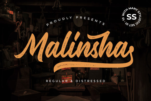 Malinsha Font: A Vintage Handwritten Script for Branding