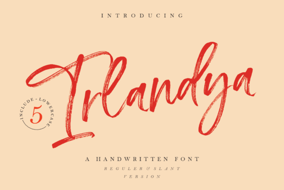 Putting Irlandya, the Modern Handwritten Brush Font, to Work on Real Product Designs