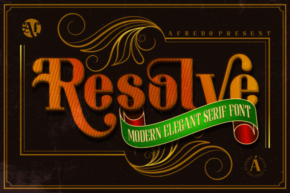 Resolve: A Modern Serif Font for Crafters and Makers