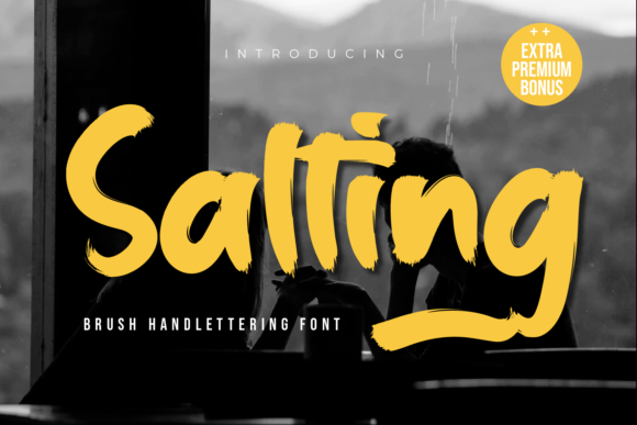 Salting Font: A Natural Brush Style for Authentic Branding