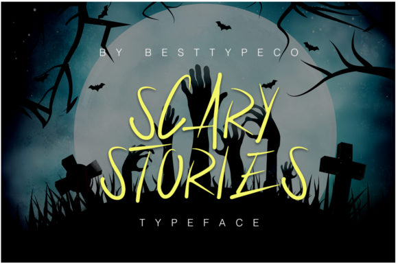 Scary Stories Font: A Handwritten Typeface for Digital Design