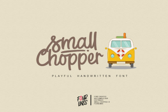 The Small Chopper Font for Creative Small Business Branding