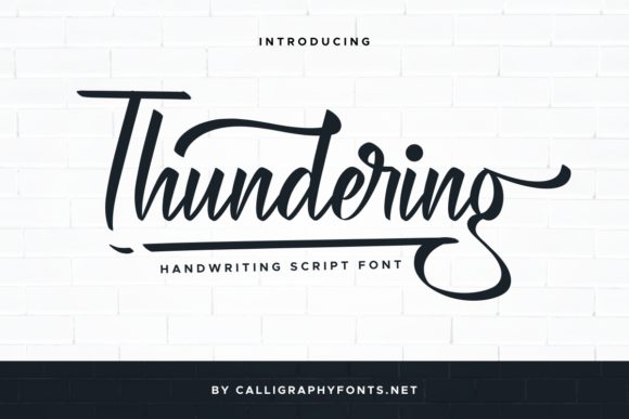 Thundering Font Review: A Sweet and Friendly Script for Your Business Brand